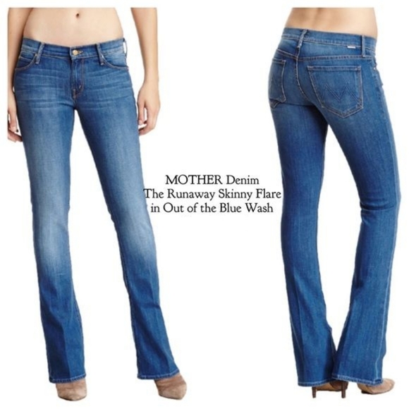 MOTHER Denim - Mother Jeans The Runaway Out of the Blue flare 27